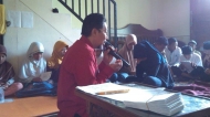 proses pemberian beasiswa di wilayah Cipayung, sebelum proses pemberian beasiswa dilakukan, para siswa diberikan bimbingan terlebih dahulu oleh para koordinator ?#?SalamSatuJiwa?