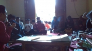 proses pemberian beasiswa di wilayah Cipayung, sebelum proses pemberian beasiswa dilakukan, para siswa diberikan bimbingan terlebih dahulu oleh para koordinator ?#?SalamSatuJiwa?