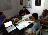 Kegiatan rapat YKMM dengan Euro Management yang membahas program teknis kerjasama bimbel dan program