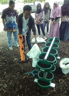 dokumentasi cocok tanam siswa YKMM @Garut
